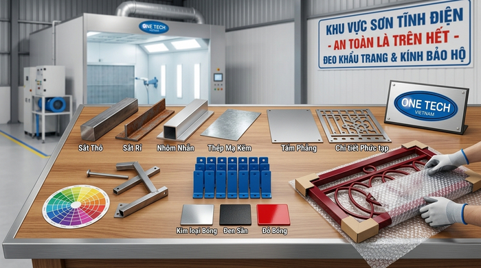 Bảng màu sơn tĩnh điện Cần Thơ cho cửa cổng kệ sắt và nội thất kim loại