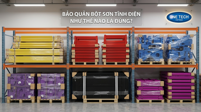 Bảo quản sản phẩm kim loại đã sơn tĩnh điện trước khi giao hàng
