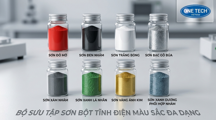 Các loại bột sơn tĩnh điện phổ biến cho kim loại