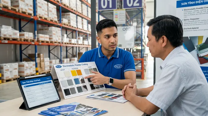 Liên hệ tư vấn bột sơn tĩnh điện Cần Thơ thuộc OneTech