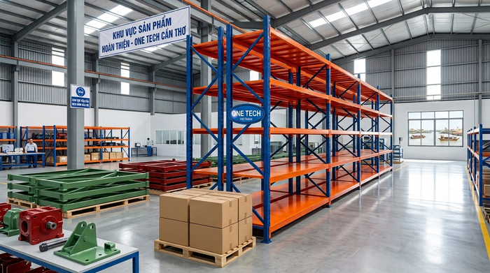 Lợi ích của sơn tĩnh điện đạt chuẩn cho doanh nghiệp Cần Thơ Sản phẩm kim loại sơn tĩnh điện đạt chuẩn trong kho xưởng tại Cần Thơ