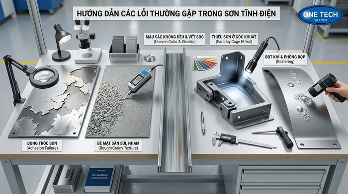 Các lỗi thường gặp khi sơn tĩnh điện và cách phòng tránh