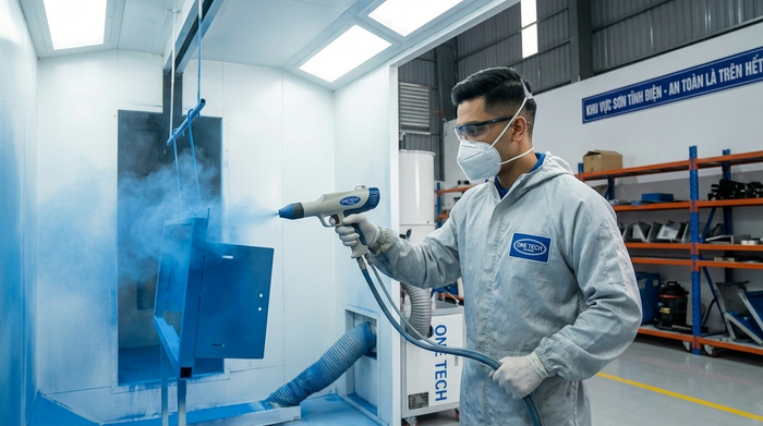 Sơn tĩnh điện và an toàn môi trường trong nhà xưởng