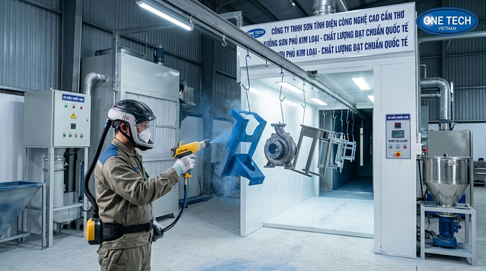 Ứng dụng sơn tĩnh điện cho công trình và sản phẩm kim loại tại Cần Thơ