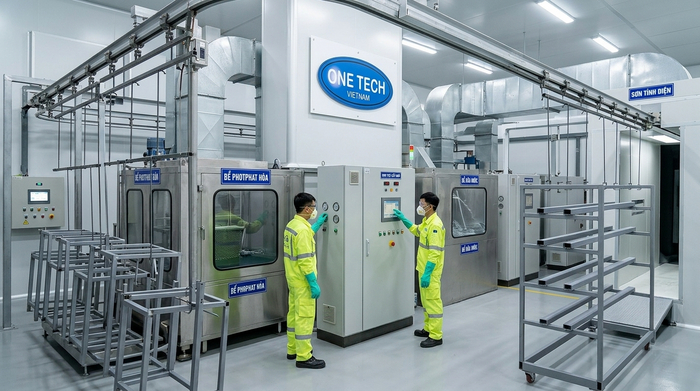 Xử lý bề mặt trước khi sơn tĩnh điện tại Cần Thơ