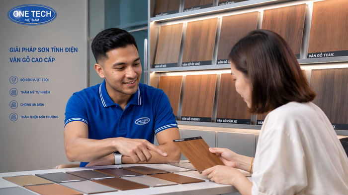 Quy trình chọn bảng mã màu sơn tĩnh điện vân gỗ và duyệt mẫu trước sản xuất